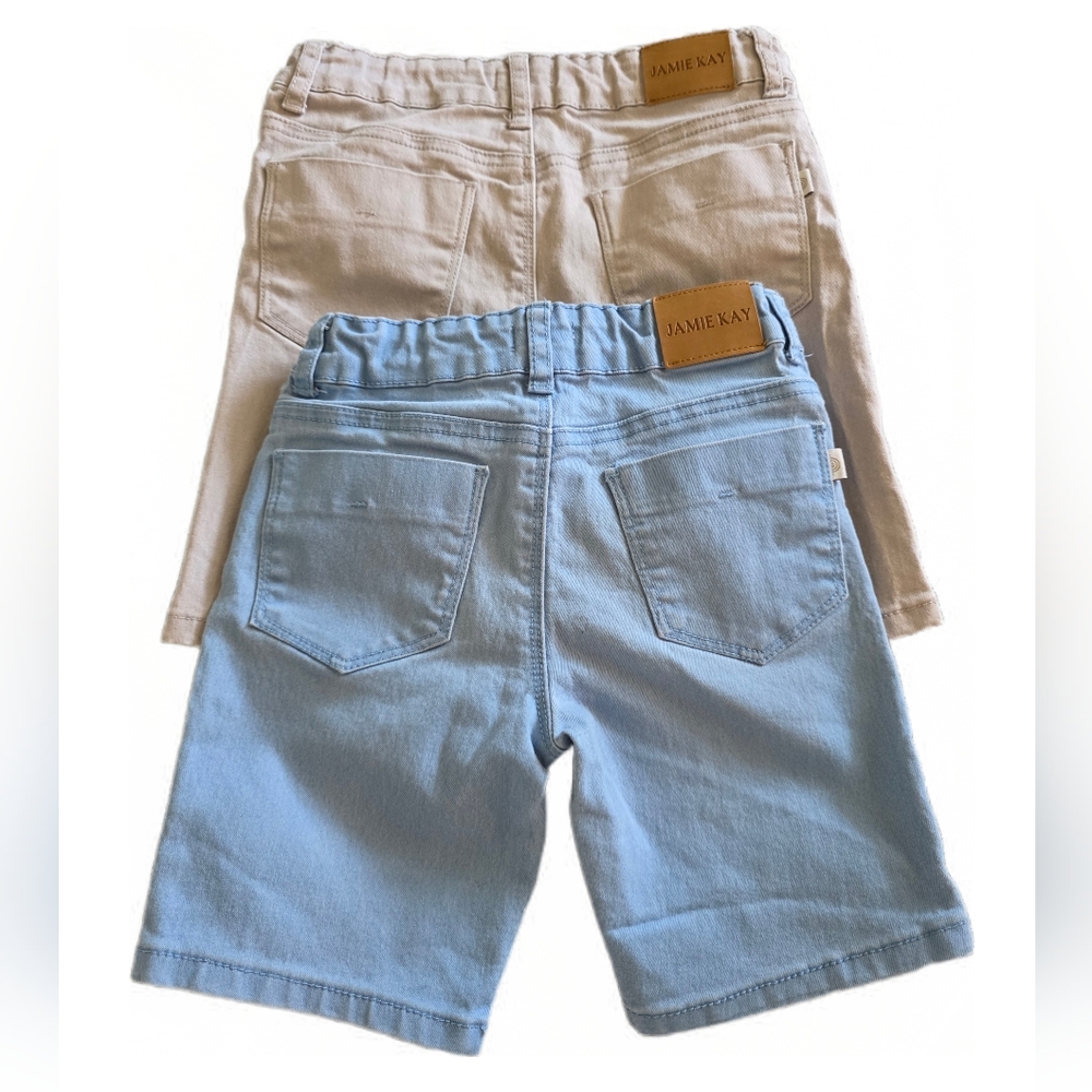 SOLD Jamie Kay Noah Denim Short - Ocean × Ice 7y 8y Relaxed Fit